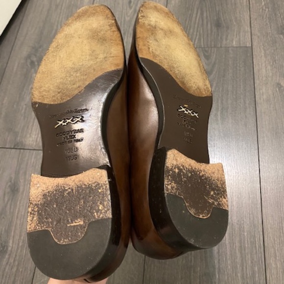 Ermenegildo Zegna Brown Leather Oxford Size 11 - Picture 7 of 16